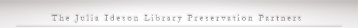 The Julia Ideson Library Preservation Partners Logo